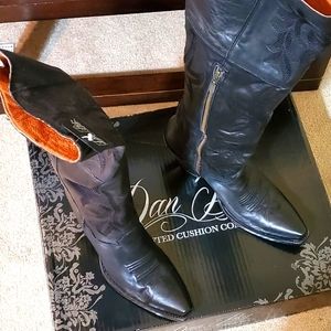 Dan Post Black Women's Jilted Western Cowgirl Snip Toe Boots Size 10